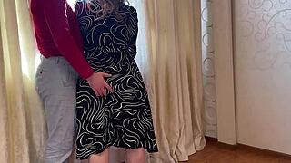 Stepson Persuaded Mature Stepmom to Blowjob and Anal Sex in Homemade Taboo