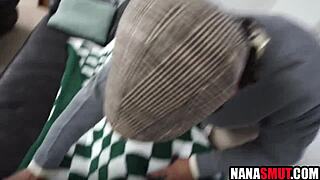 Having a casual threesome hangout with my step granny and step grandpa