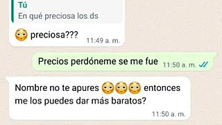 Doña Mary, you sent another WhatsApp, so I filmed under your dress and we hooked up?