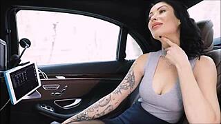 Hot Russian Milf Plays Pervert Game with Fake Taxi Driver in Car Outdoor Pickup Reality