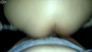 Hey, check this out - a boy dressed as a girl gives anal creampie to a busty brunette Latina milf at home. She takes that huge cock deep in her ass.