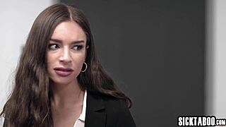 Lesbian Coworkers Lick and Fuck Big Ass Boss in Group Sex