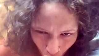 Compilation of Real Hooker Deepthroating and Swallowing Cum in Mouth from Car Blowjobs Outdoors