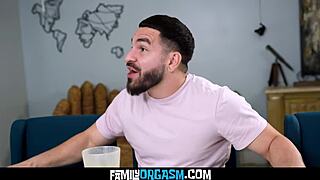 Familyorgasm - Stepmom Massages And Sucks Grown Boy