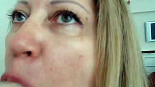 I Want Be Your Slave In Bdsm Blonde Blowjob With Dildo And Mature Milf Pov