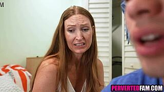 Stepson discovers stepmom cheating with old man!