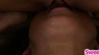 lesbian stepdaughter teases then facesits busty stepmom in lingerie