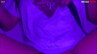 In this wild scene the Brazilian milf gets collared as her lover dominates with his huge black cock in anal action.