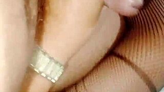 I play with my mature neighbors big pussy using huge dildo til she squirts cum in spurts