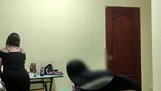 Chubby Latina Housewife Fucked In Bedroom As First-Time Prostitute