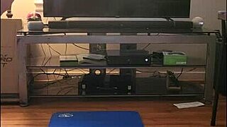 Sexy Vee Performs Naked Yoga And Flashes Her Pussy