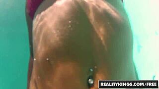 Blonde Brazilian milf Dany Mel takes Roge Ferro's cock in assfucking pov. Skinny teen watches the hardcore reality action.