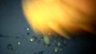 subtle horny milf masturbates to cum shoot from anal massage milking her tits