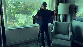 Sharing hotel bed with euro step mom leads to big cock missionary and cowgirl riding