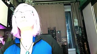 Blonde Slutwife Aimee Poses in Dirty Costumes for Young and Mature Viewers in Private Interview