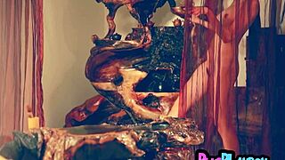 chinese milf passion posing session and hot striptease for the playboy