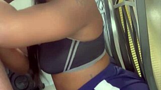 What happens when stepmom handles 11 inches of brown cock with taboo sucking?