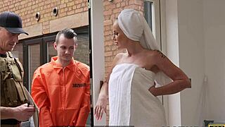 Big-titted MILF neighbor endures rough sex for stolen diamonds