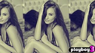 blonde babe dorothy grant with huge butt posed in lingerie and stripped to show nice body