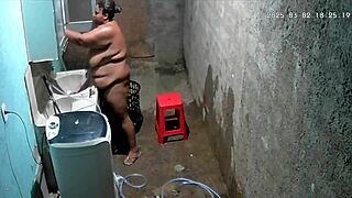 Hey, check out this hidden camera catching the Brazilian neighbor masturbating in the backyard while her father-in-law watches!