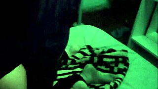 Emo Latina Couple Enjoys Doggystyle Sex in Bed and Then in Darkness