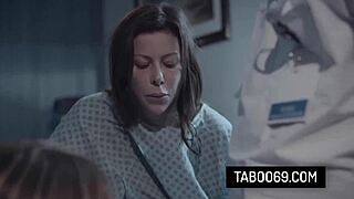 hot milf alexis fawx and teen 18+ bobbi dylan team up in a hardcore threesome at the hospital. their pussies get slammed hard by a stud.