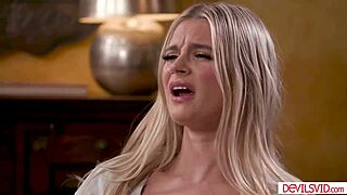 Teen stepdaughter gets attention from stepdad while stepmom is away