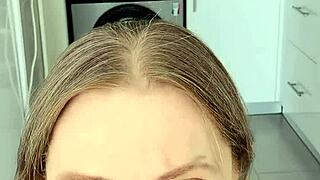 Blonde Mature Milf In Garter Belt Lingerie And Stockings Reveals No Panties For Taboo Pov Role-Play With Natural Big Tits