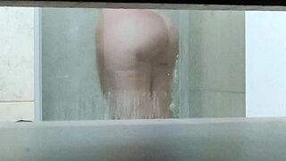 Amateur big tits milf rides cowgirl after spying on not sister in pool day