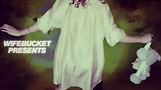 Wifebucket's Homemade Halloween Sex Featuring Demon Pixie Taking Huge Cock Outdoors