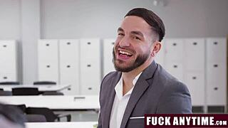 milf boss lets employee access anyone in the office anytime