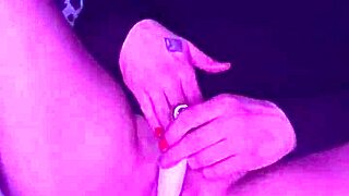 Dirty Slut Raven Plays With Dildo In Tattooed Pussy