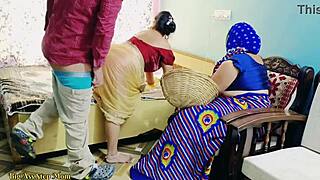 Indian Outdoor Sex with Hot Step Daughter and Step Mom Threesome