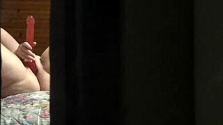 peeping tom caught amateur milf masturbating through hotel window