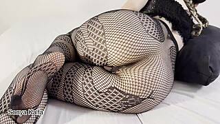 Big ass step mom getting fucked in doggystyle when daddy is sleeping