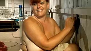 casual-narrative milf plays with a dick in casual everyday scene