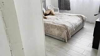 Horny amateur arab stepmom with big ass and natural tits gets interracial rough sex creampie in wet pussy.