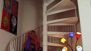 Pink Haired Brittany Andrews Pegs Vanessa Lane With Strap-On In Doggystyle Domination