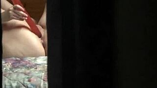 peeping tom caught amateur milf masturbating through hotel window