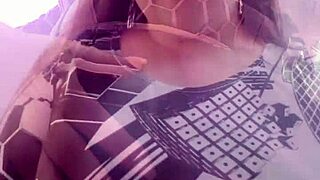 Blonde curvy latina milf exhibits as slutty whore in homemade lingerie for nephew fantasy