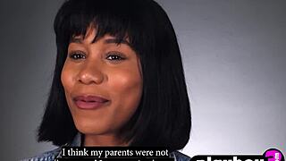 Ebony milf jenna foxx with perfect big tits strips for passion masturbation solo