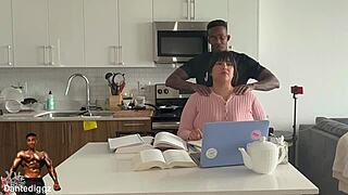 hey, this latina bbw gets dicked down hard for being an awesome study buddy