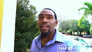 Whoa, is this horny cheating milf wife with the biggest titties on the block deepthroating that big black cock from the door-to-door salesman?