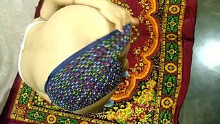 big tits big ass indian milf takes doggystyle fucking and facial on christmas morning