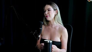 I watch Milena Moreau in her naughty putaria-filled interview on Porn Cast Brazil - part 2 on sheer red