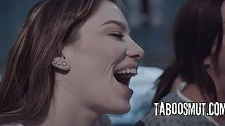 in a wild threesome scene alexis fawx and bobbi dylan take on a big cock roughly