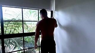 Caught Fucking Busty Blonde Stranger Outdoors At Hotel With Huge Tits Shaking!