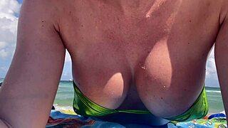 Provocative Italian Milf Artemisia Love Flaunts Big Tits In Micro Bikini At Miami Public Beach Fetish