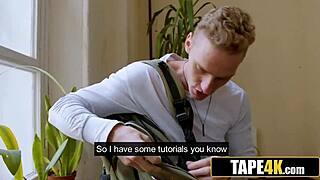 hot tutor in glasses takes a lesson on deep pussy fucking with big cock student riding hard