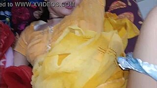 Step brother jerks dick then fucks step sister hard in bedroom